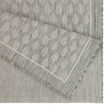 Sunshine - 5'3" X 7'3" Indoor, Outdoor Polypropylene Area Rug - Silver
