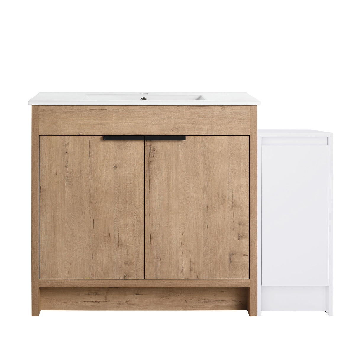 Freestanding Bathroom Vanity With Sink And Storage Cabinets, Soft Closing Doors