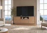 TV Stand For TVs Up To 65" & 2 Doors, 1 Drawer And 1 Open Shelf - Walnut
