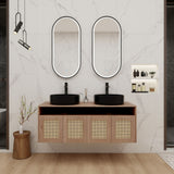 Bathroom Vanity & Art Sink, 2 Soft Close Doors, Float Mounting Design