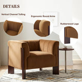 Accent Chair With Tight Back For Living Room