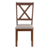 Dining Chair Side, Upholstered For Dining Room, Transitional (Set of 2)