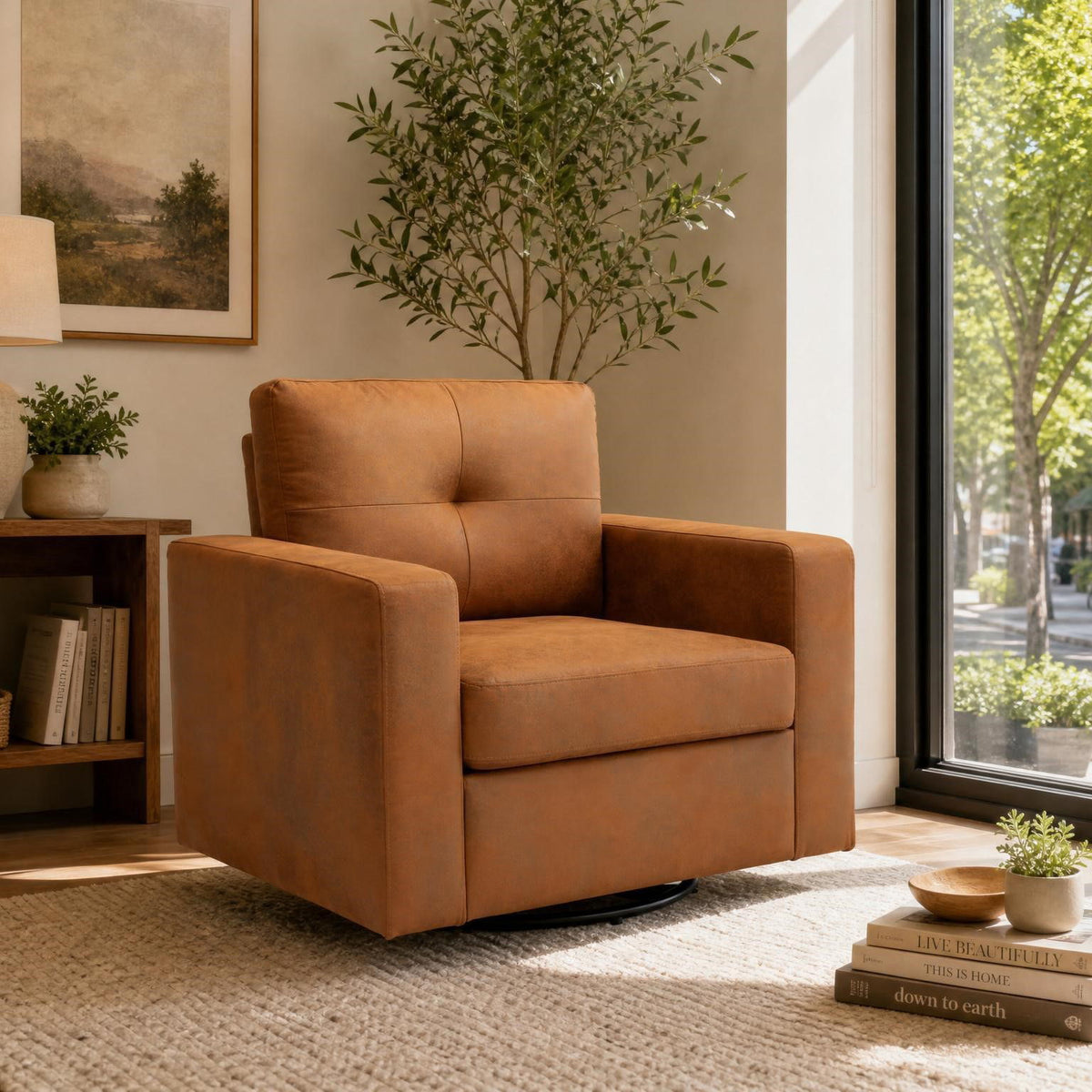 360 Degree Rotation Single Sofa Chair For Living Room