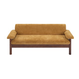Sofa With Pillow Top Arms, Single Cushion Couch For Living Room - Yellow