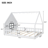 House Bed With Window And Fence