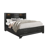 Civic - 5 Piece Storage Bedroom Set With Bookcase Headboard