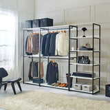 Fiona - Freestanding 3 Tower System Walk-In Closet With 7 Shelf - White