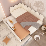 Upholstered Daybed With Metal Slatted Base