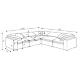 Segoura - 5 Piece Modular Sectional Sofa