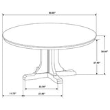 Auburn - 5 Piece Dining Set - Natural / Light Brown