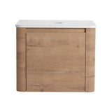 Wall Mounted Bathroom Vanity With Soft Close Door, Excluding Sink