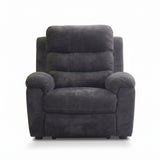 Manual Recliner Chair With 150° Recline, For Living Room - Dark Gray