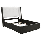 Bangor - Wingback Bed With Upholstered Headboard