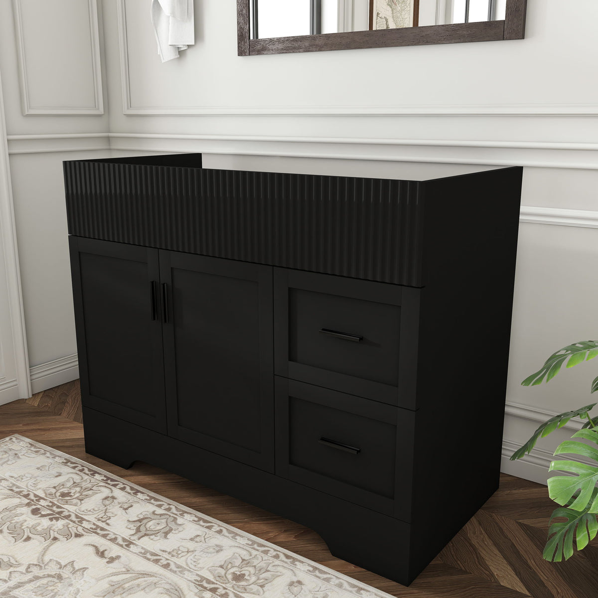 Modern Bathroom Vanity With 2 Drawers