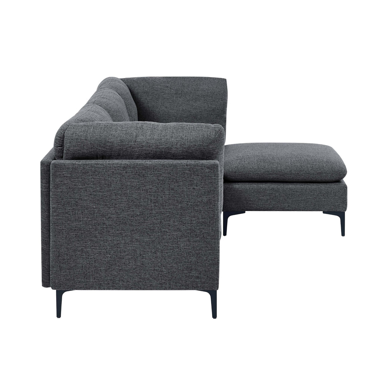 Upholstered Modular Sectional & Tall Legs