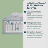 Peaceful Morning - 12.25" Medium Euro Top Mattress