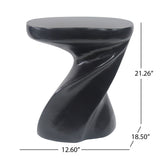Twisted Sculptural Side Table Indoor / Outdoor