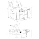 Boyce - Triple Power Swivel Recliner With Independent Adjustments