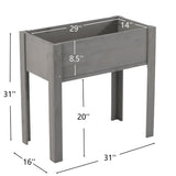 Raised Garden Bed With Legs, Elevated Planter Box For Outdoor Plants