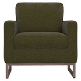 Accent Chair With Track Arm Design