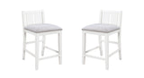 Graham - 3 Piece Small Space Counter Height Dining Table With Shelves And 2 Chairs (Set of 3)