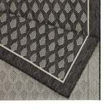 Sunshine - 5'3" X 7'3" Indoor, Outdoor Polypropylene Area Rug - Anthracite