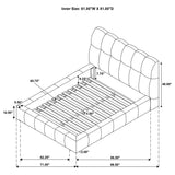 Branson - Platform Bed With Tufted Headboard