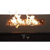 Rectangular Fire Pit With Frame Elegant Design