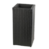 Solhome - Square Planter Box For Patio - Black