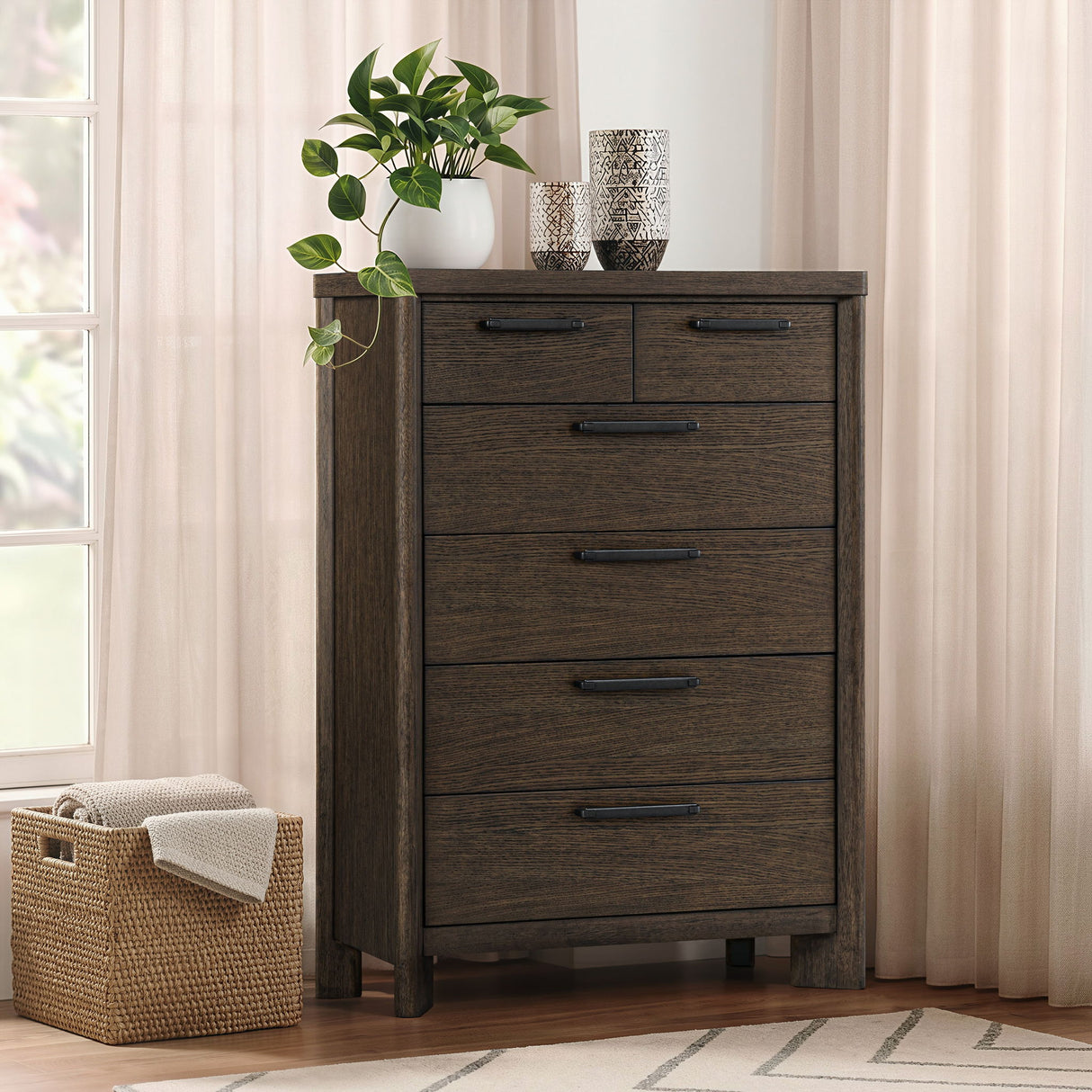 6 Drawer Chest With Top Drawers