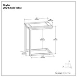 Skyler - Handcrafted C Side Table