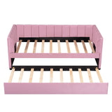 Upholstered Daybed With Ergonomic Design Backrest