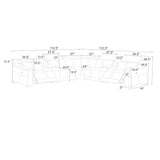 Modular Sectional & Recliner Seat And Adjustable Headrest