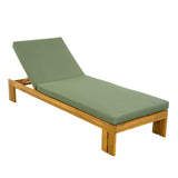 Outdoor Chaise Lounge With 5 Position Adjustable Backrest