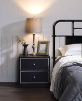 Jabir - Accent Table - Black / Silver